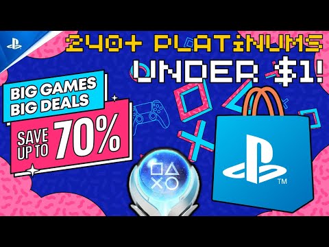 Over 240+ EASY Platinums for Under $1! PSN Big Games Big Deals Sale 2025 Refresh