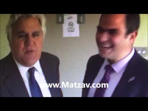 Jay Leno Kibbitzes with Eli Beer