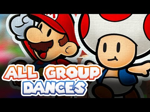 Paper Mario Color Splash - All Port Prisma Group Dance Performances