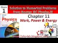 Q1 Chapter 9 Work Power Energy Solutions To Numerical Problem From Nootan Physics Class 11