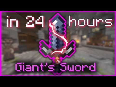 How I Got a GIANT'S SWORD in 24 Hours... | Hypixel Skyblock