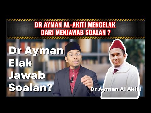 Dr Ayman Al-Akiti mengelak dari menjawab soalan?