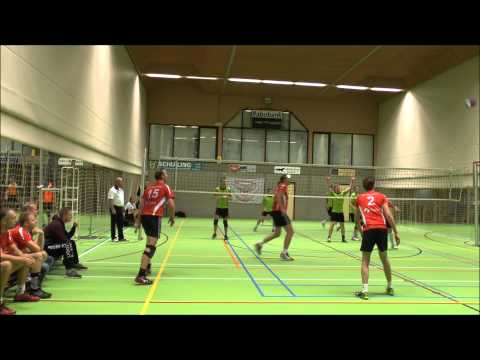 volleybalwedstrijd Veracles H3 tegen de Meeuwen 19 september 205 in Zuidhorn