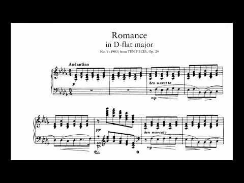 J. Sibelius - Romance in D flat Major for Piano, Op. 24 (Carl Christiansson)