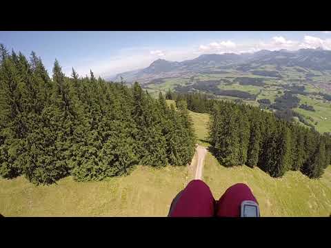 Ungewollte Gleitschirm-Landung bei der Hörnerbahn (10.07.21)