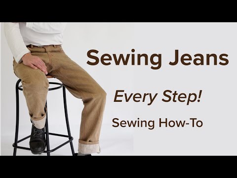 Making Jeans - Super Fast Every Step Tutorial from Angela Kane