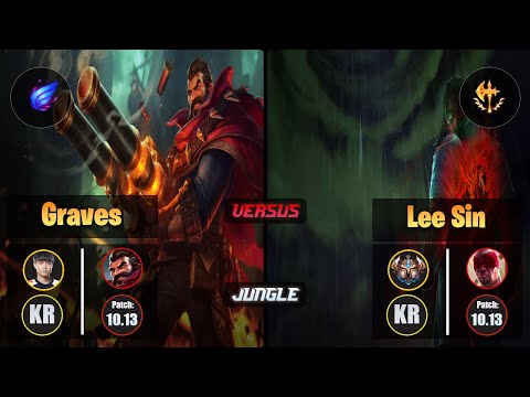 Cuzz GRAVES (Jungle) [Phase Rush] VS LEE SIN - Challenger KR Patch 10.13