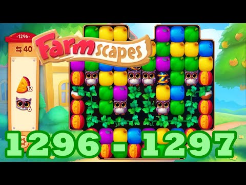 Farmscapes Level 1296 - 1297 HD Gameplay Walkthrough | 3 - match game | android | ios | GameGo Game