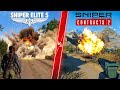 Sniper Elite 5 Physics vs Sniper Ghost Warrior Contracts 2 Physics - Direct Comparison!