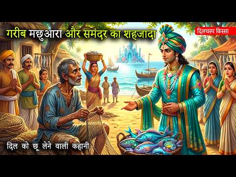 🔴गरीब मछुआरा और समंदर का शहजादा | HINDI KAHANI | ROCHAK KISSA | BED TIME SORY | MORAL |#hindistories
