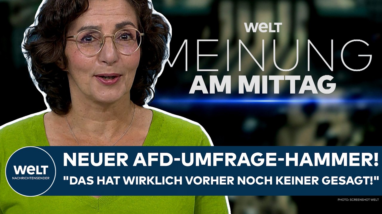 DEUTSCHLAND: Neuer AfD-Umfrage-Hammer! "Das hat wirklich vorher noch keiner gesagt!" I MEINE MEINUNG