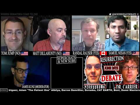 Matt Dillahunty TJump Vs Rauser Nesan  Sufficient Reasons to Believe in God — video featuring Tom Jump
