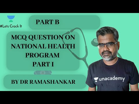 NEET PG | PSM | MCQ question on National Health Program I by Dr Rama Shankar