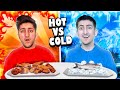 HOT vs COLD FOOD FOR 24 HOURS! Last To STOP Eating Wins