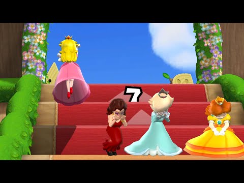 Mario Party 9 - Step It Up - All Princess Showdown! Peach, Pauline, Rosalina & Daisy Face Off