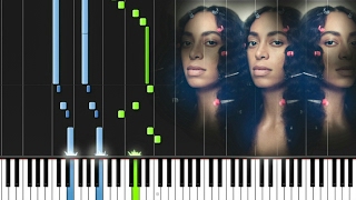 Solange - Borderline (An Ode to Self Care) [#reggiewatkins piano synthesia tutorial]