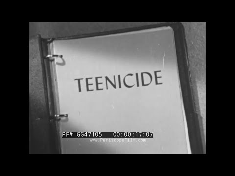 " TEENICIDE "  1950 LOS ANGELES POLICE DEPARTMENT TEENAGE DRIVER'S EDUCATION & TRAINING FILM GG47105