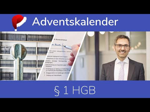 § 1 HGB 🎄 Tür 1 | Adventskalender 2021