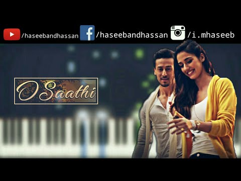 O Saathi Baaghi 2 Piano Tutorial | Karaoke | Easy Piano Lesson | Aatif Aslam | Haseeb and Hassan Video