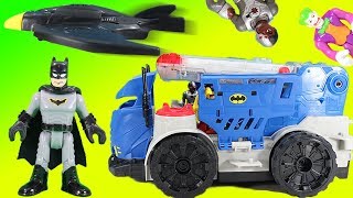 Batman R/C Mobile Command Center Imaginext Adventure Justice League and Batwing Stop the Joker