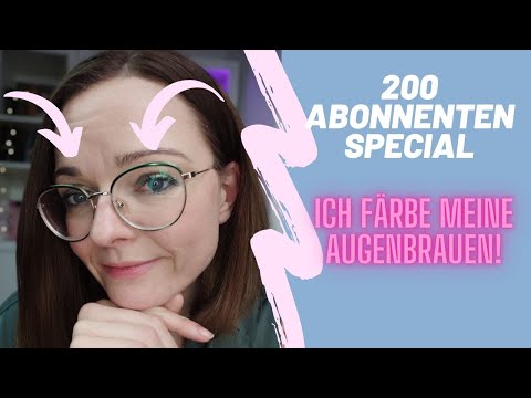 Ich färbe meine Augenbrauen! 😱 | 200 Abonnenten Special | Syoss Augenbrauenfarbe im Test | Simplybee