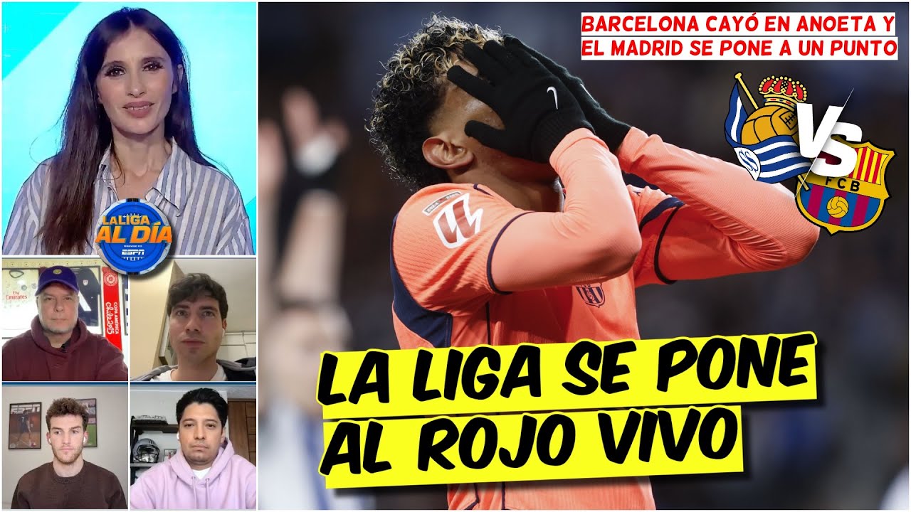 Barcelona CAYÓ ante la Real Sociedad y PONE LA LIGa al ROJO VIVO. El Madrid CELEBRA | La Liga Al Día