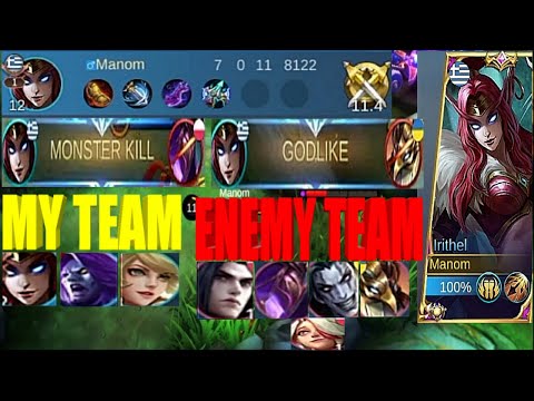 3 Marksman VS Enemy Team? | Irithel Insane Critical Damage 2023 And Build | Mobile Legends