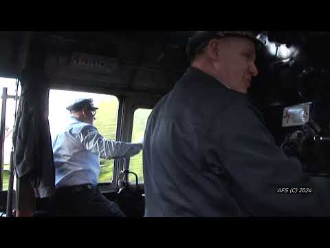 Dampf - Schnellzug und Führerstand !