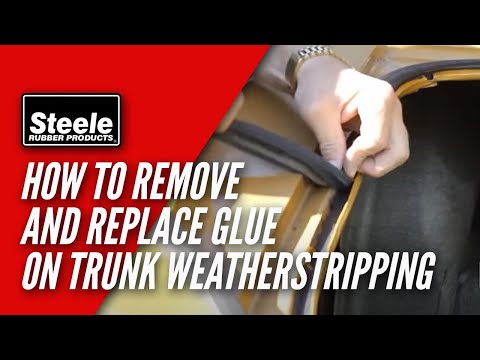 How To Remove and Replace Glue On Trunk Weatherstripping