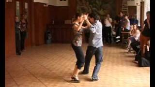 Gustavo Rosas y Gisela Natoli.Demo Clases en Couleurs Tango Festival 2009.