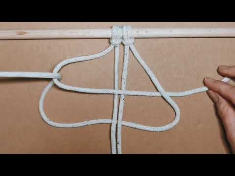 Makramee Grundlagen - Kreuzknoten