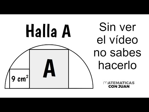 HALLA EL ÁREA DEL CUADRADO GRANDE. Geometría Básica