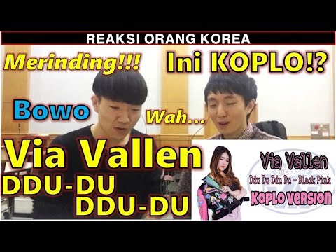 REAKSI COWOK KOREA dengar Via Vallen - Ddu Du Ddu Du ( Black Pink Koplo Version)