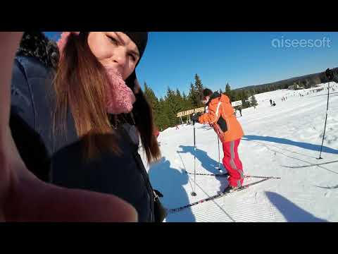 Polana Jakuszycach - Pierwszy raz na Biegówkach ( 4K)