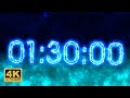 1 Hour 30 Minutes Countdown Timer - Electric ⚡☄[4K]