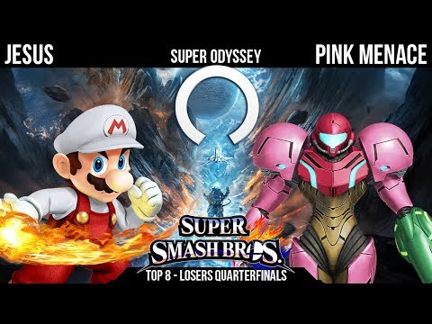 Super Odyssey - Jesus (Mario, Charizard) Vs. Pink Menace (Samus, Pit) - Top 8 - Losers Quarterfinals