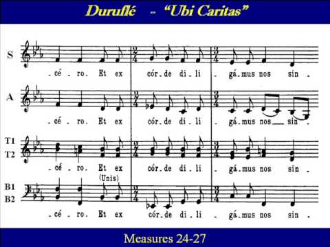 Bass2 Ubi Caritas Durufle Score