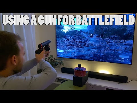 Using a gun to play Battlefield (one shot lightgun, now called Xgun)
