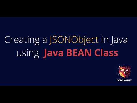 Creating A Jsonobject Using A Java Bean Class Working Code