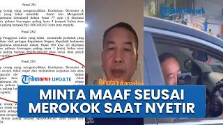 Oknum Polisi Minta Maaf seusai Merokok saat Mengemudi hingga Ngeyel saat Ditegur, Diperiksa Propam