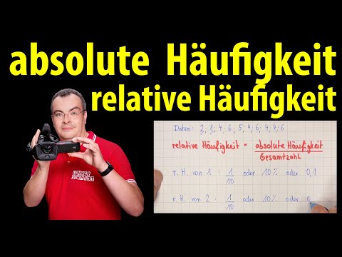 absolute Häufigkeit & relative Häufigkeit - einfach erklärt von Lehrerschmidt
