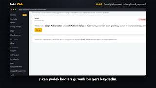 Panel girişini nasıl daha güvenli yaparım — Point Vitrin Paneli