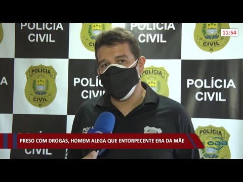 Preso com drogas, homem alega que entorpecentes eram de sua mãe 13 05 2021