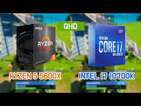 RYZEN 5 5600X vs INTEL i7 10700K with RTX3080  (5 Games / QHD / 1440p)