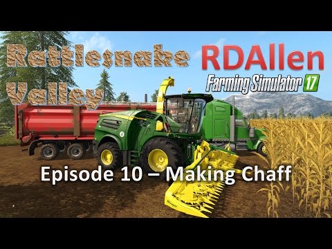 Farming Simulator 17 MP Rattlesnake Valley E10 - John Deere 8800 Making Chaff