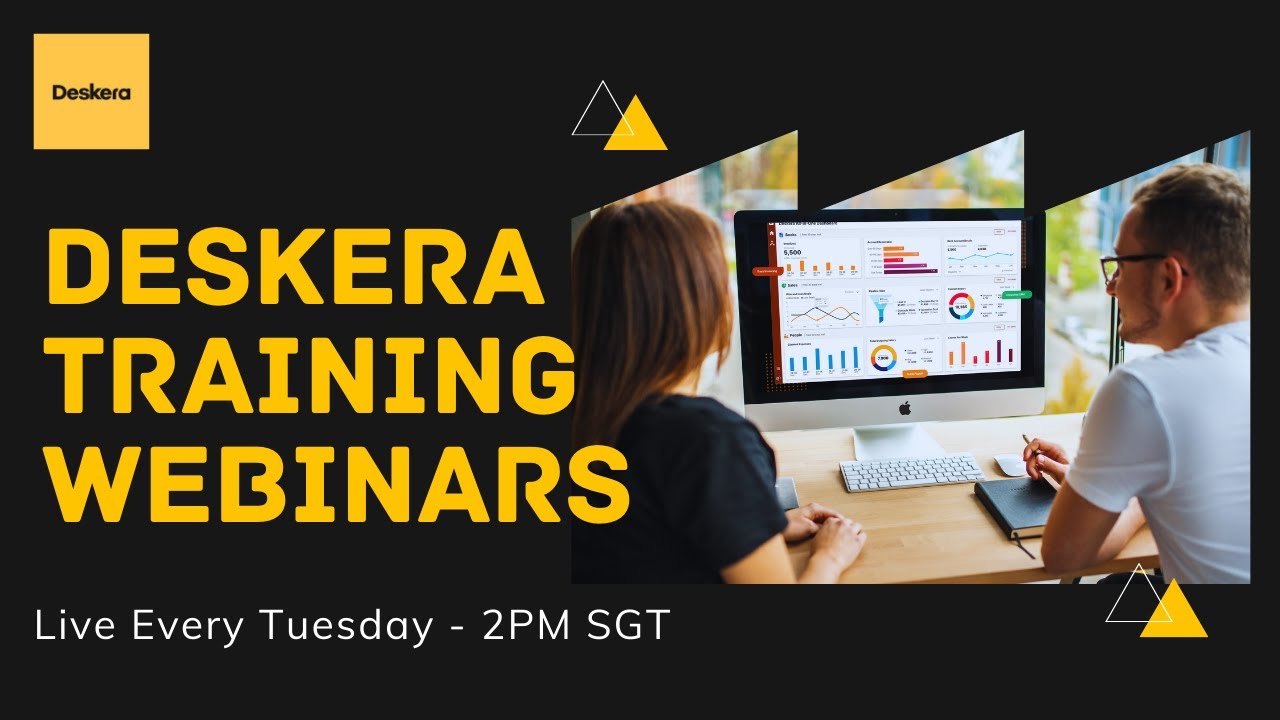 Deskera Free Training Webinar for Accounting, CRM, Payroll  🕹️