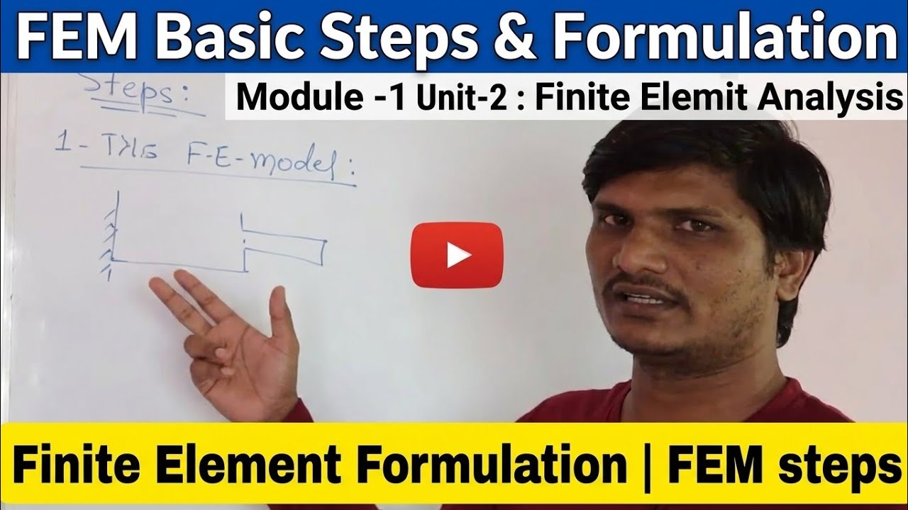 Basic Steps in the Finite Element Analysis | Basics Procedure of FEM | Finite Element Formulation