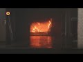 Grote brand bij autoschadeherstelbedrijf in Reusel