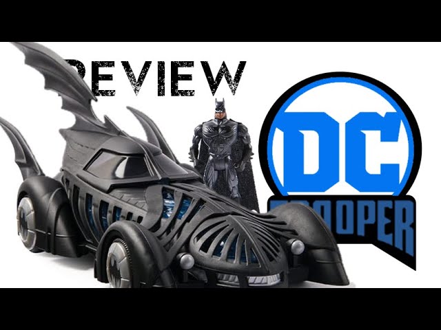 Vídeo relacionado con Mattel DC Premier Batmóvil, vehículo característico de Batman para Luchar contra el Crimen con cañón Bat-dron y proyectiles, diseño Modular, caben Figuras de 16,51 cm, JNP56