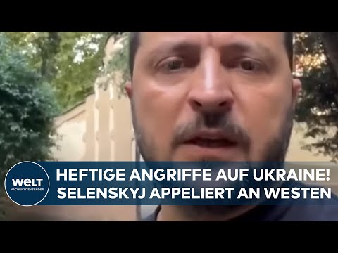 PUTINS KRIEG: Heftige Luftangriffe auf Ukraine! Selenskyj richtet Appell an den Westen